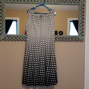 Black and White Ombre Dress